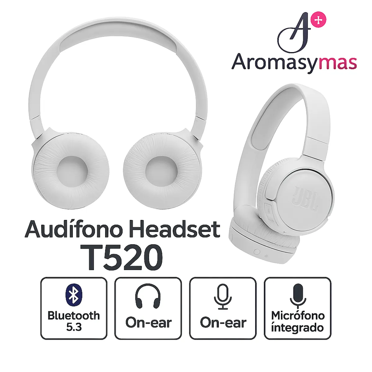 JBL - Audífono Headset T520 Blanco JBL