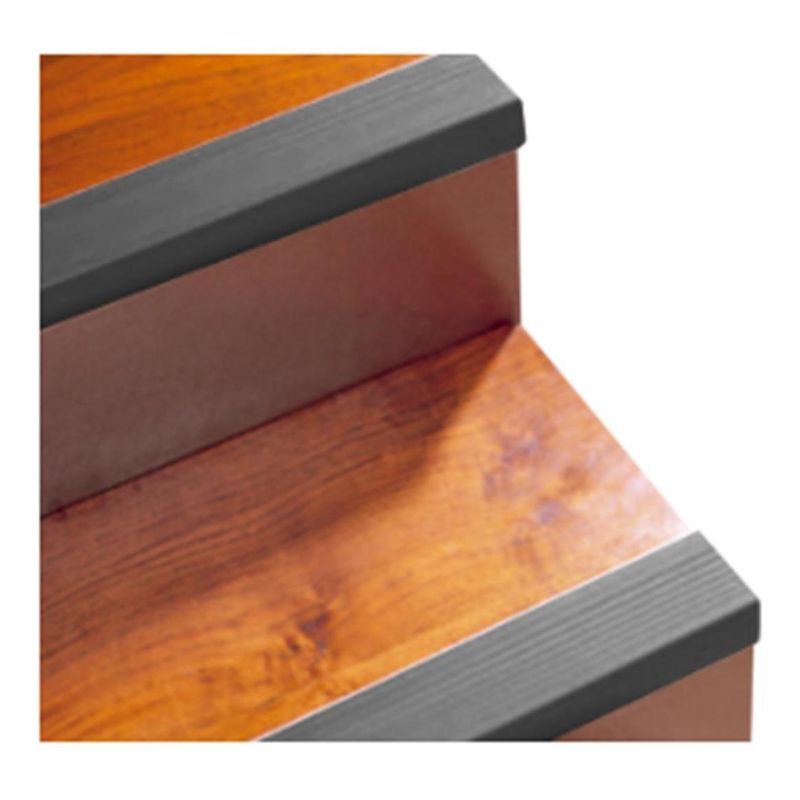 DVP - Nariz De Grada Escalera Pvc 37x37mm 3mts Gris Oscuro Dvp