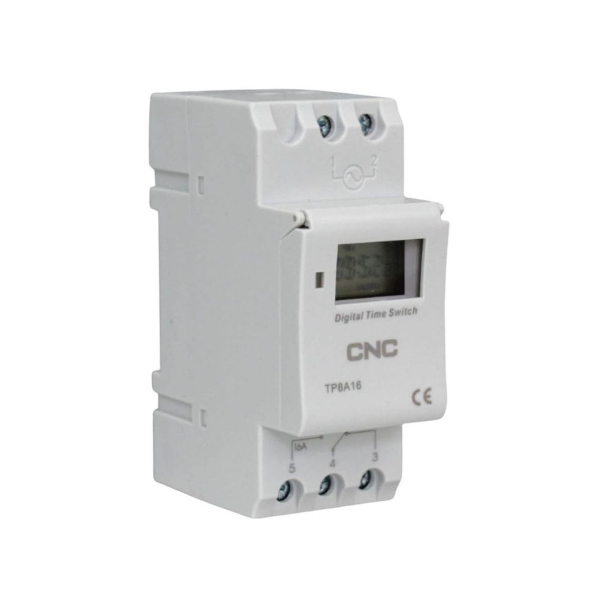 GENERICO - Timer Interruptor Digital 16A 220V con Reserva de Func. de 360 Hrs CNC