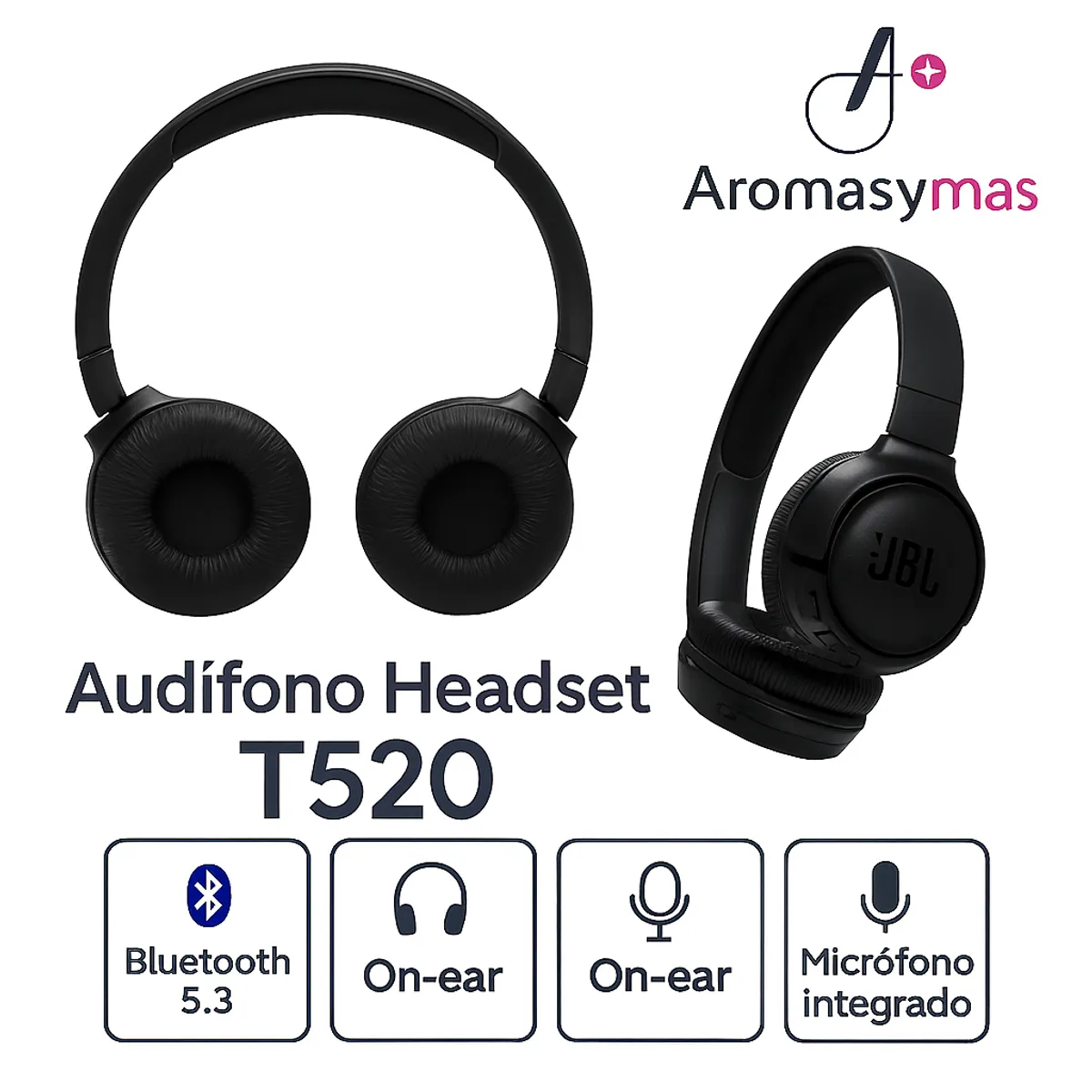 JBL - Audífono JBL Headset T520 - Negro