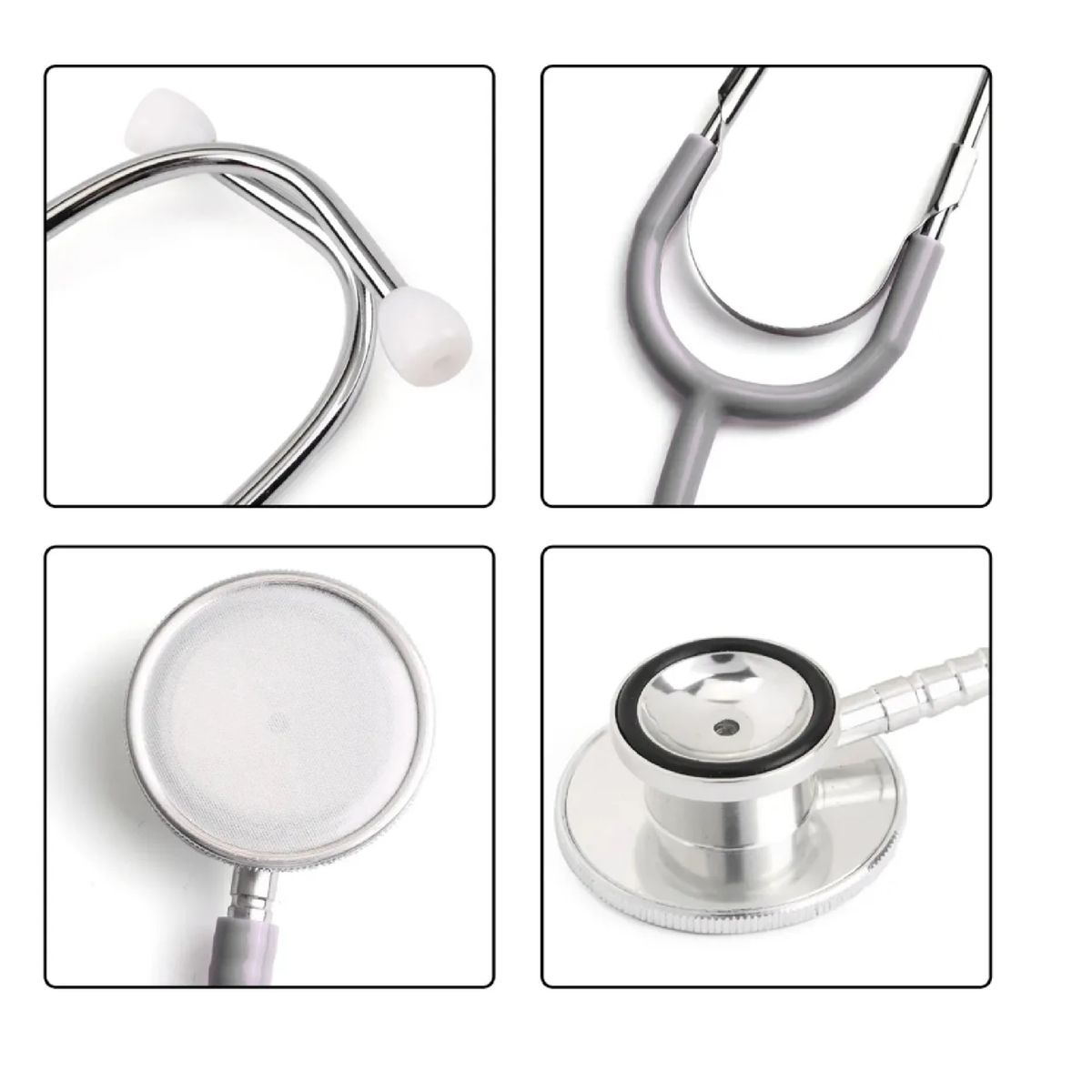 GENERICO - Estetoscopio Gris Genérico - Ideal Estudiantes Y Clínicas