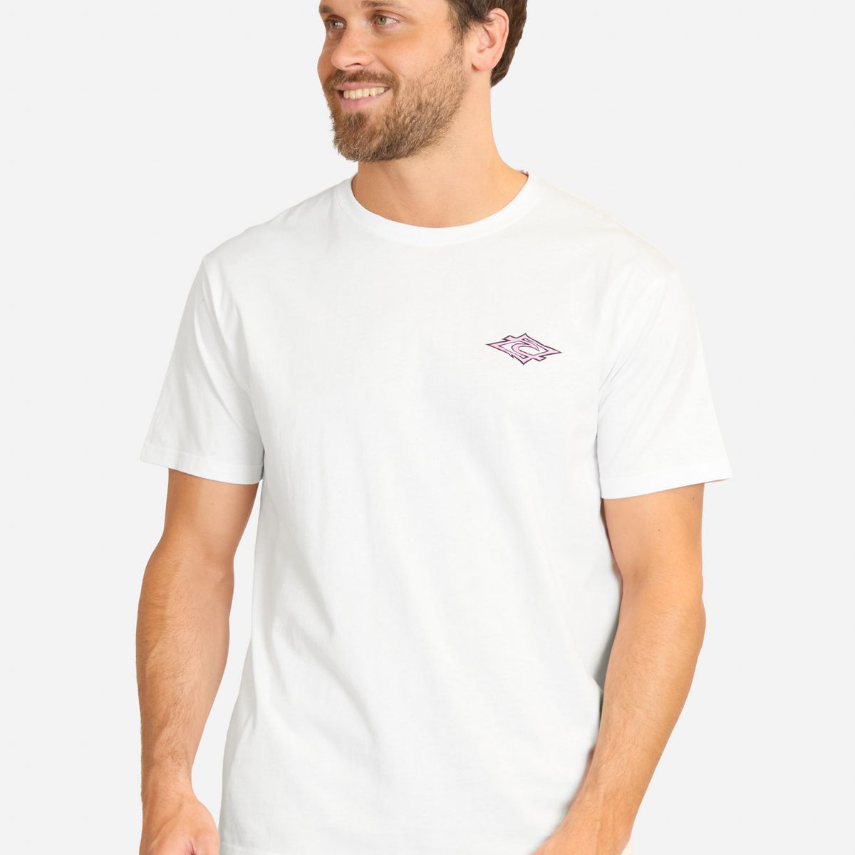 RIP CURL - Polera MC Search Hazey Days Blanco Hombre Rip Curl - Blanco