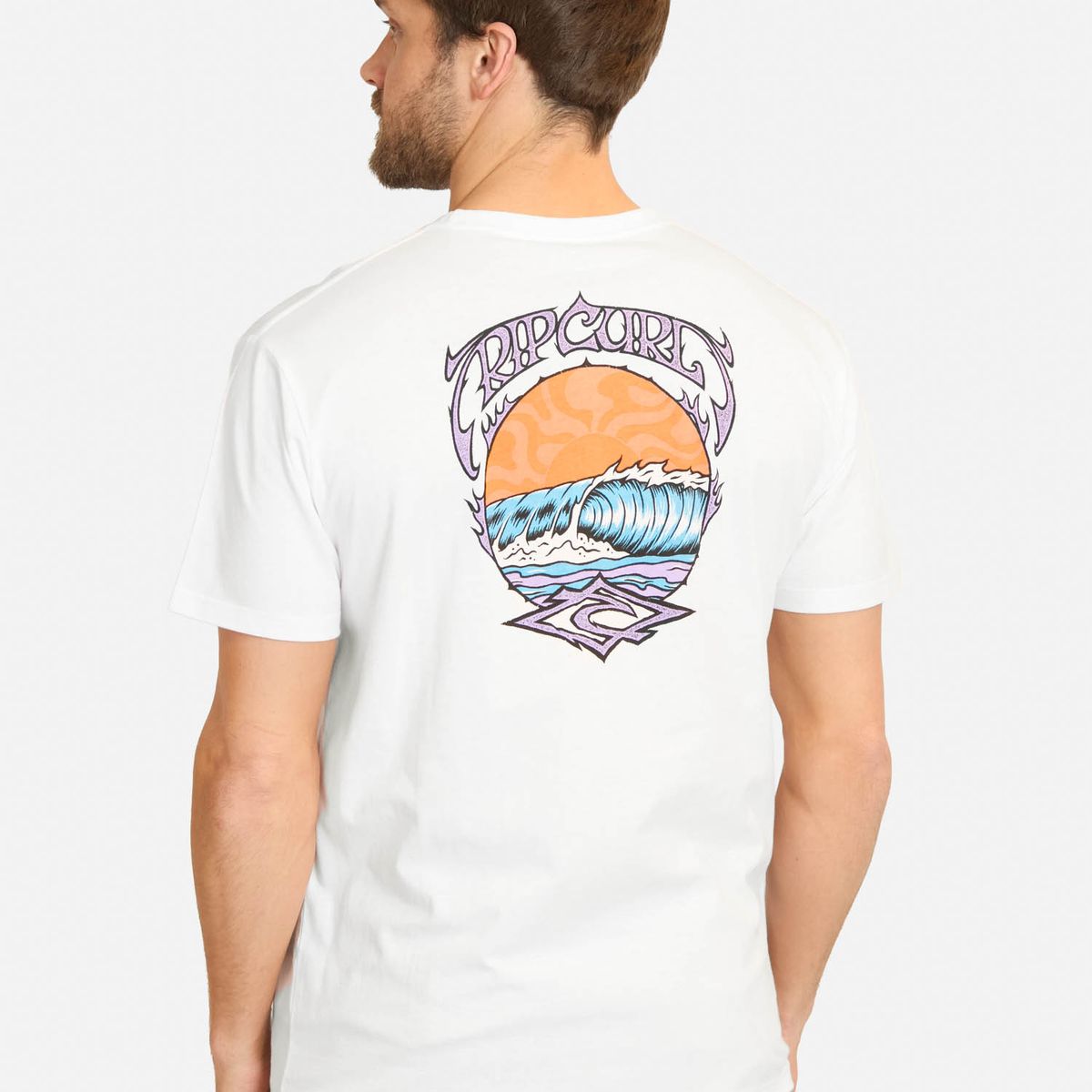 RIP CURL - Polera MC Search Hazey Days Blanco Hombre Rip Curl - Blanco