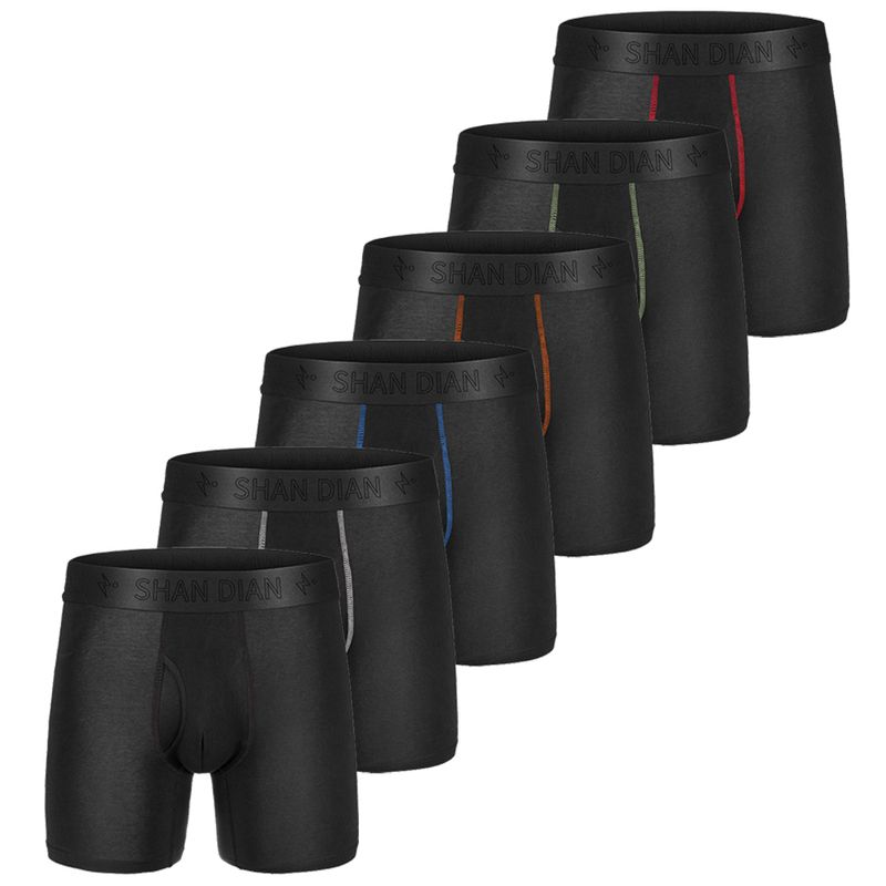 SHANDIAN - Ropa interior hombre Pack6 Calzones Hombre Bóxer Algodón Nuevo Peruano