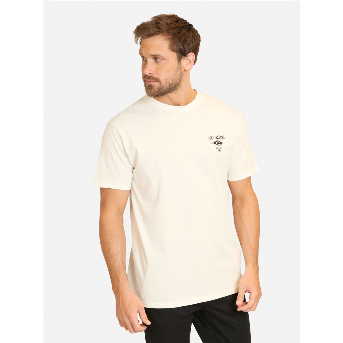 RIP CURL - Polera MC Fadeout Essential Blanco Hombre Rip Curl - Blanco