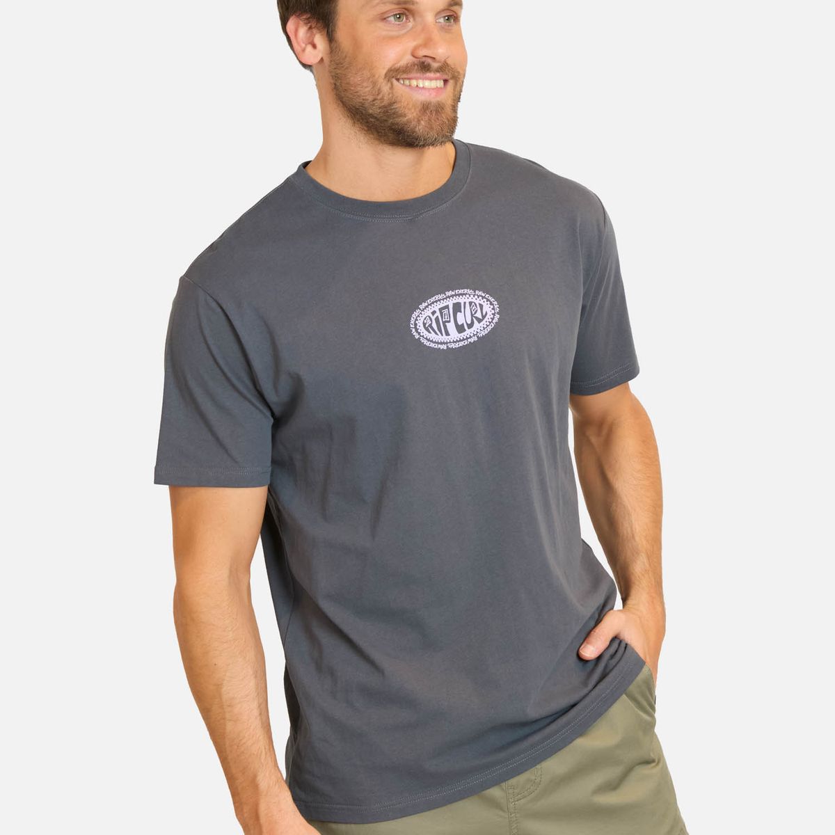 RIP CURL - Polera MC Slide Gris Hombre Rip Curl - Gris