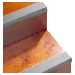 DVP - Nariz De Grada Escalera Pvc 68x40mm 3mts Gris