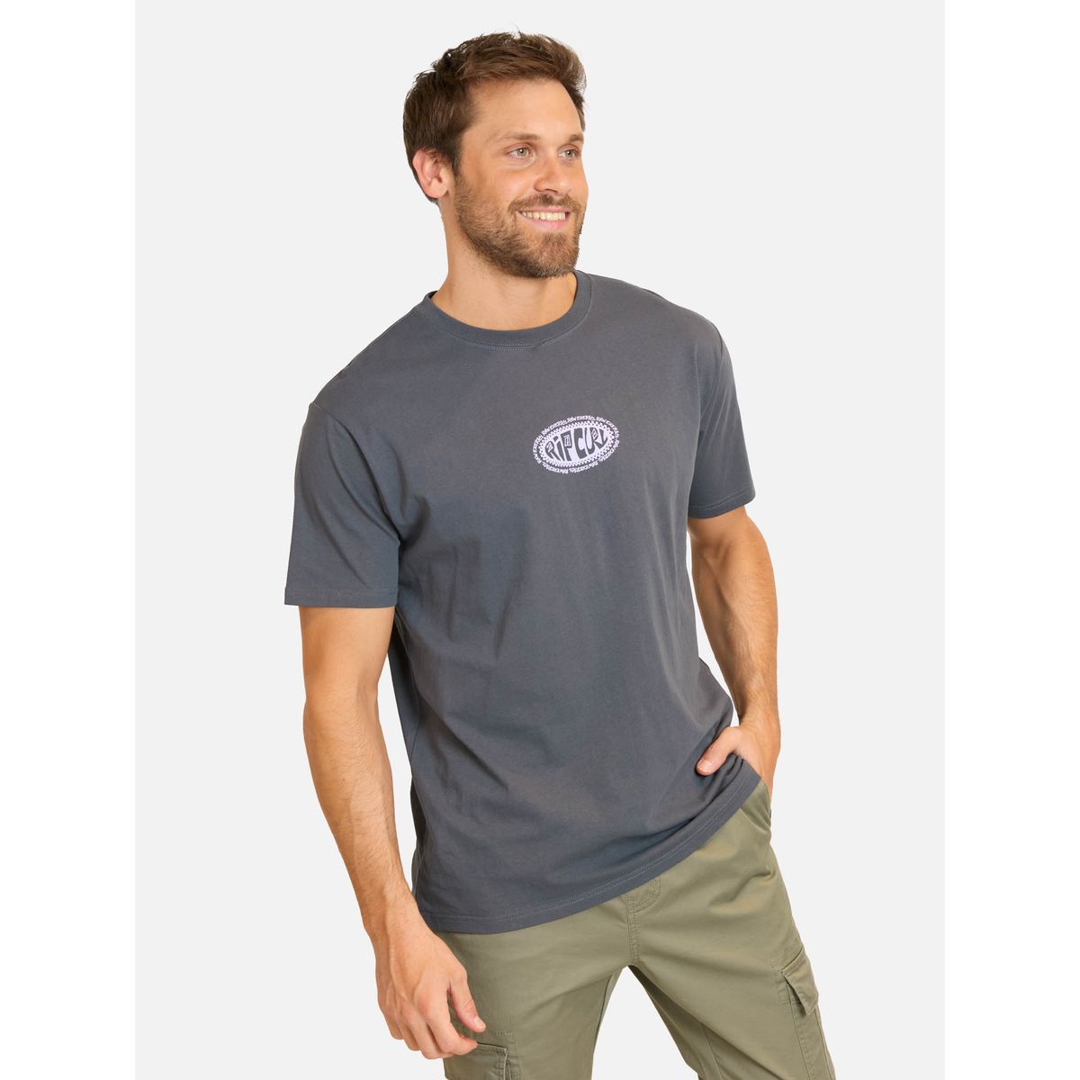 RIP CURL - Polera MC Slide Gris Hombre Rip Curl - Gris