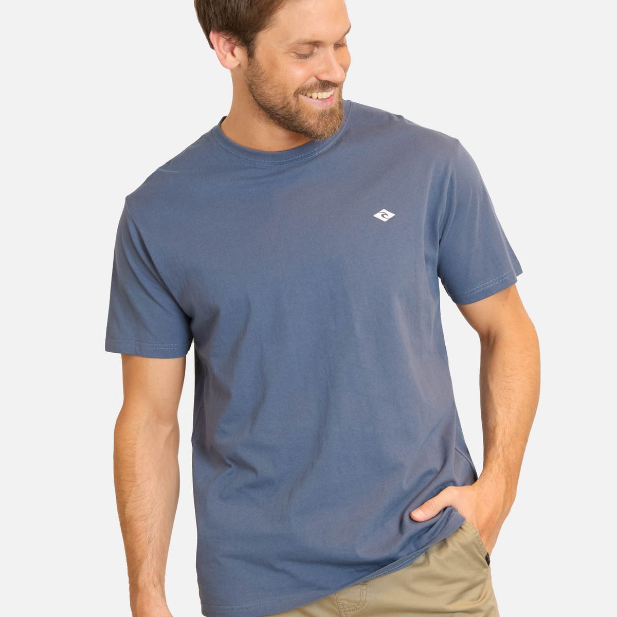 RIP CURL - Polera MC RC LilLogo Azul Hombre Rip Curl - Azul