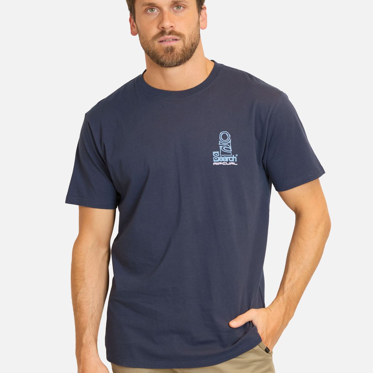 RIP CURL - Polera MC Barrel Azul Hombre Rip Curl - Azul