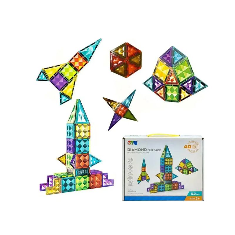 GENERICO - Imanes Juego Bloques Magnéticos De 52 Imán
