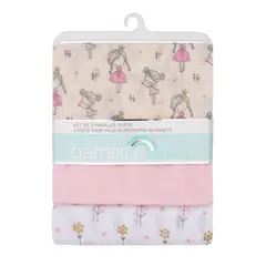 BAMBINO - Set 3 Pañales tutos para bebé diseño princesas