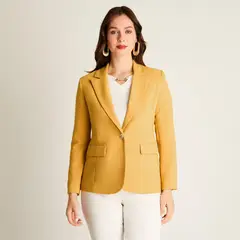 LORENZO DI PONTTI - Blazer Mostaza con Solapa Clásica