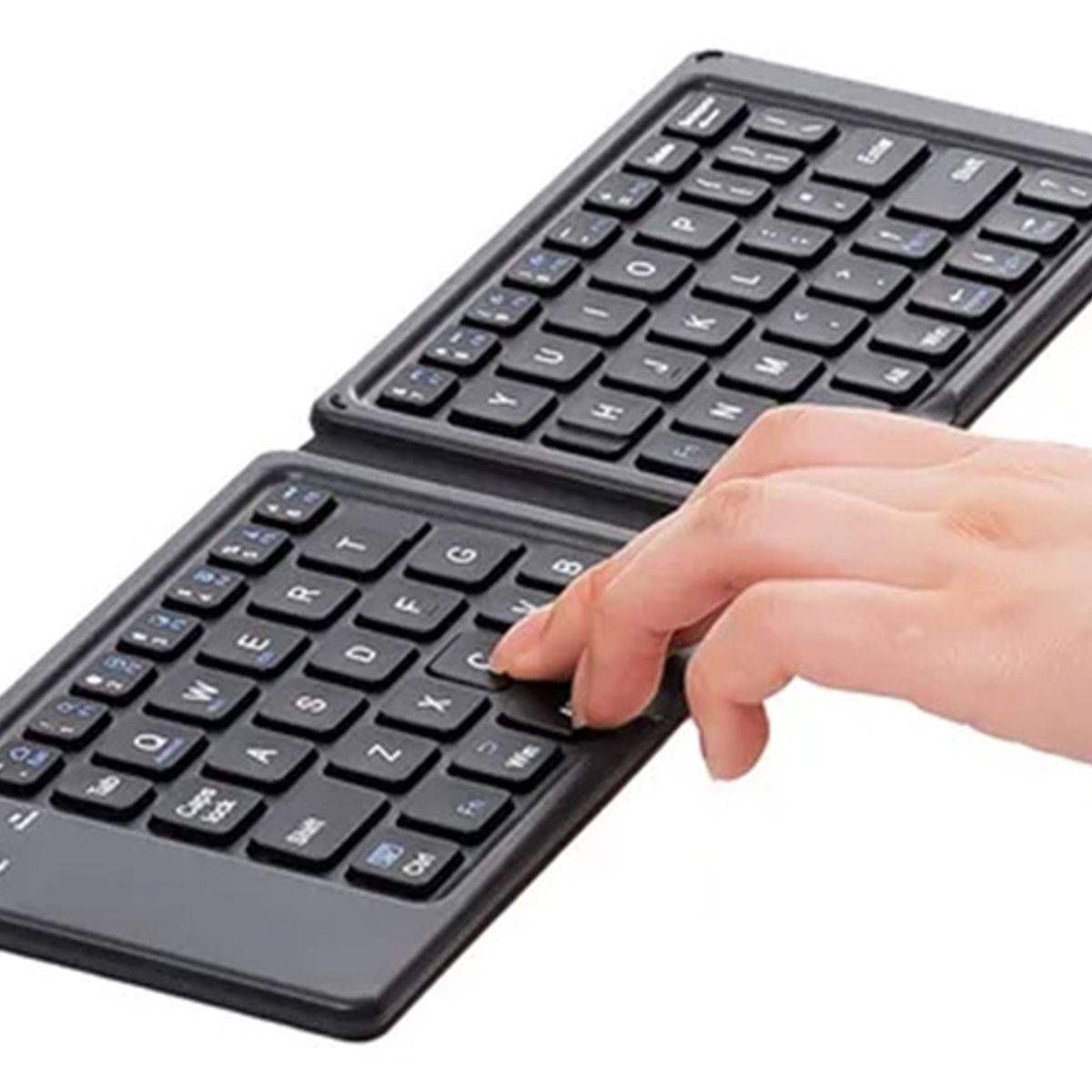 GENERICO - Teclado Plegable Con Pnael Tactil, Negro modelo MK . 1008