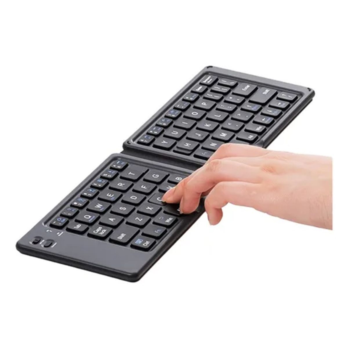 GENERICO - Teclado Plegable Con Pnael Tactil, Negro modelo MK . 1008