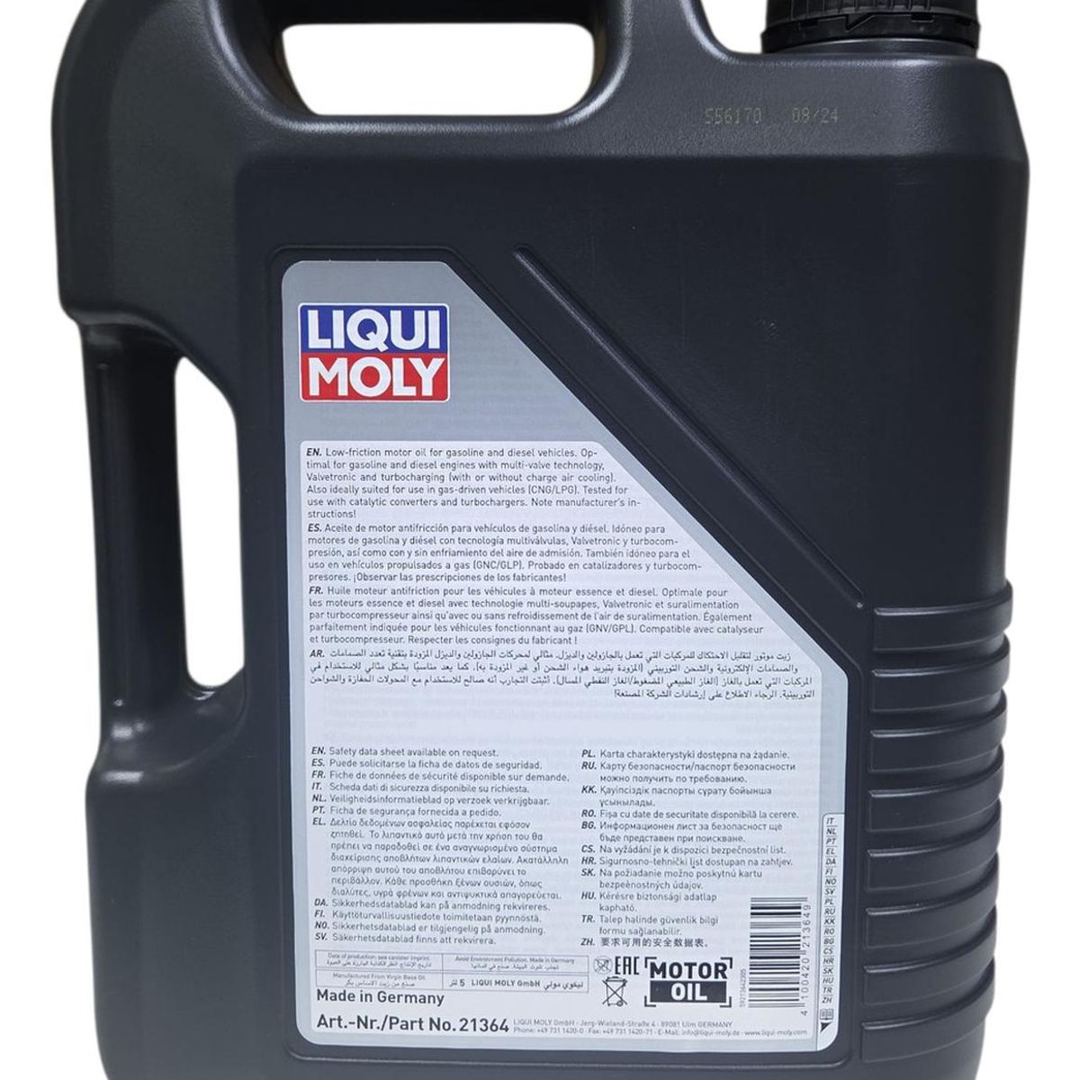 LIQUI MOLY - Aceite Para Motor 5w 30 Liqui Moly Leichtlauf Sintetico 5l