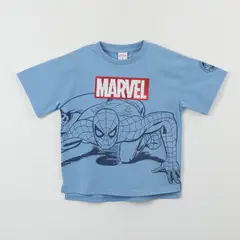 MARVEL - Polera Manga Corta Niño Spiderman Lineal Azul