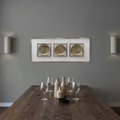 DEKAM DISEÑO - CUADROS DECORATIVO CIRCULOS MADERA CHAMPAGNE