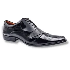 LEVURETT - Zapato Charol Negro Hombre