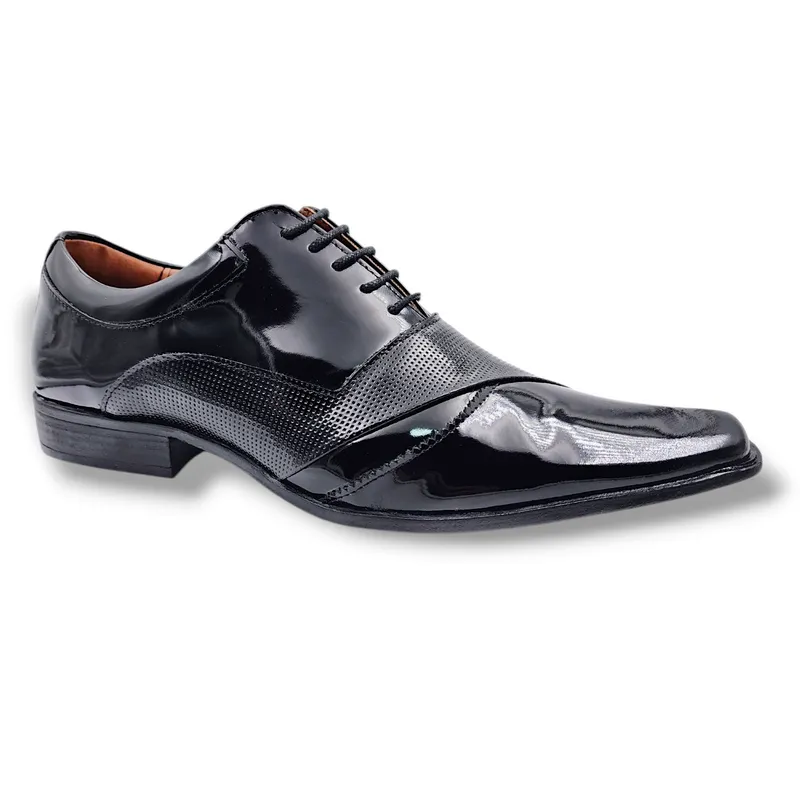 LEVURETT - Zapato Charol Negro Hombre Levurett