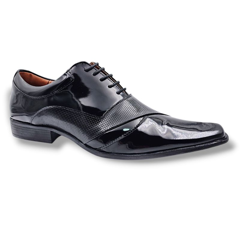 LEVURETT - Zapato Charol Negro Hombre Levurett