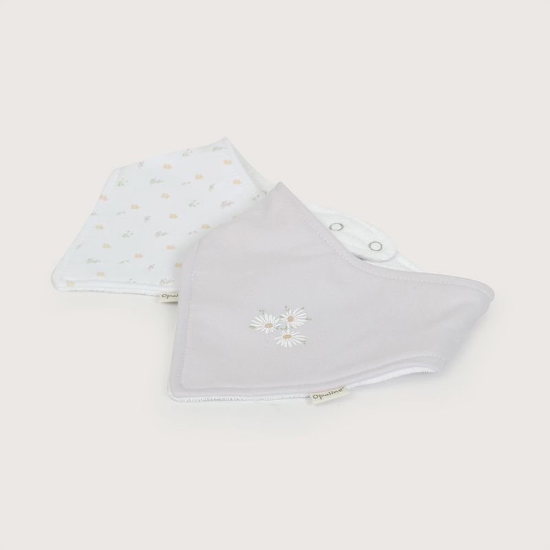 OPALINE - Pack de 2 baberos triangulares niña 40693