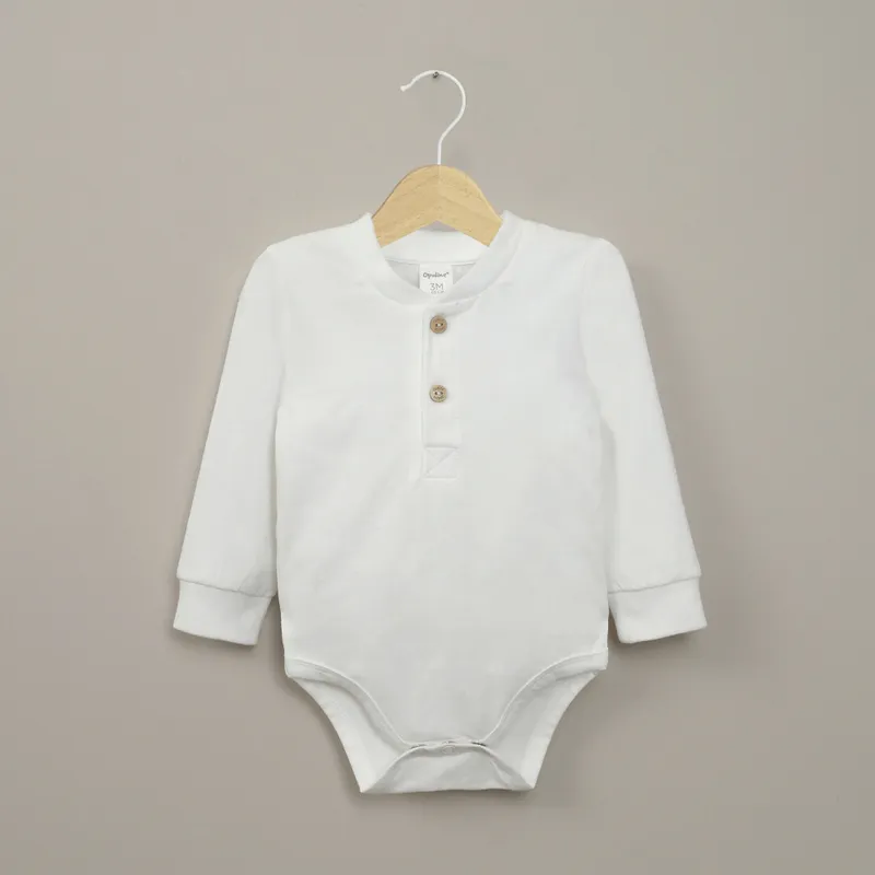 OPALINE - Body blanco con botones de bebé niño 40780