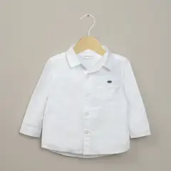 OPALINE - Camisa oxford blanca de niño 40787