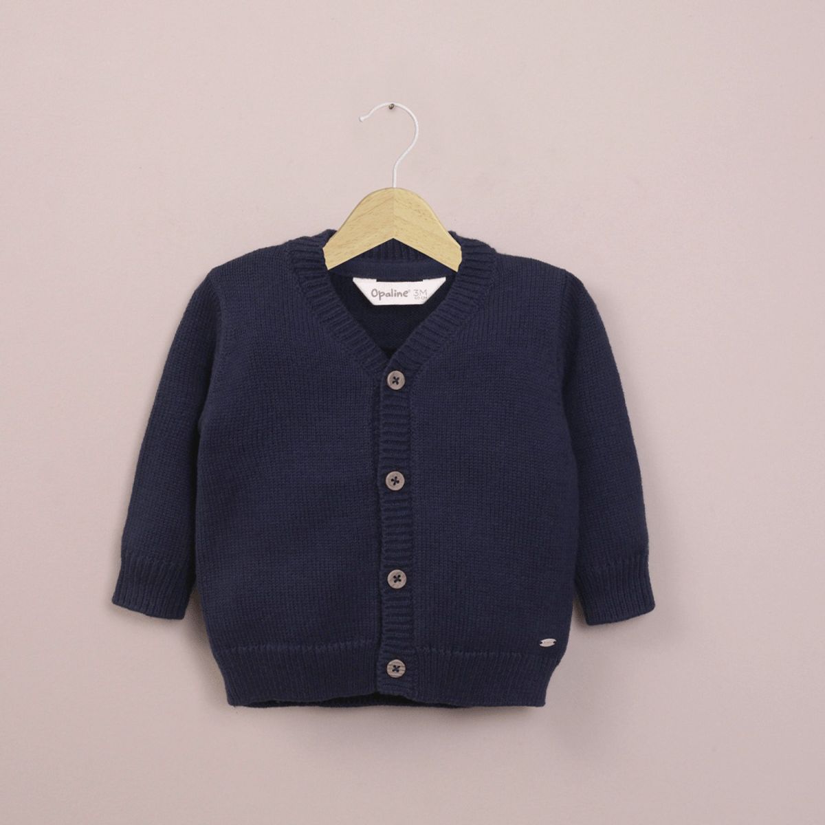 OPALINE - Chaleco azul de bebé niño 40790