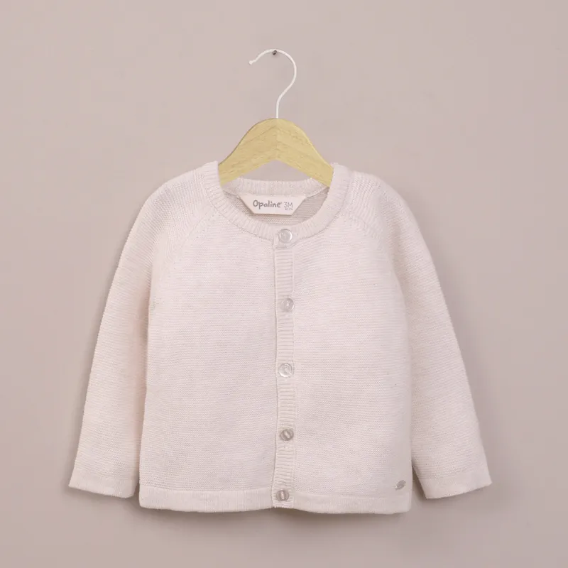 OPALINE - Chaleco beige de bebé unisex 40791