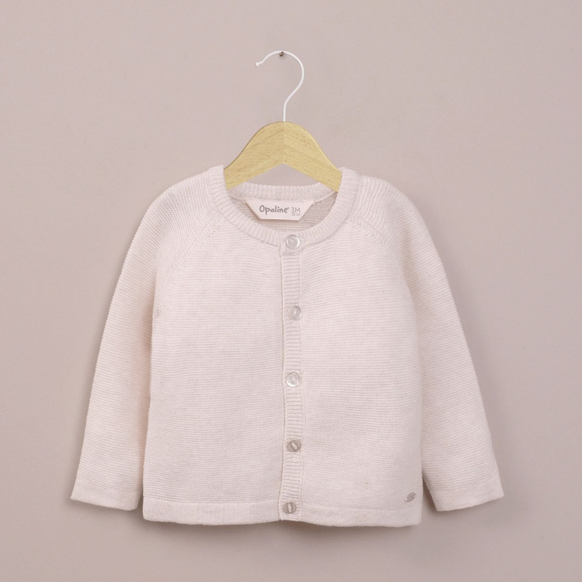 OPALINE - Chaleco beige de bebé unisex 40791