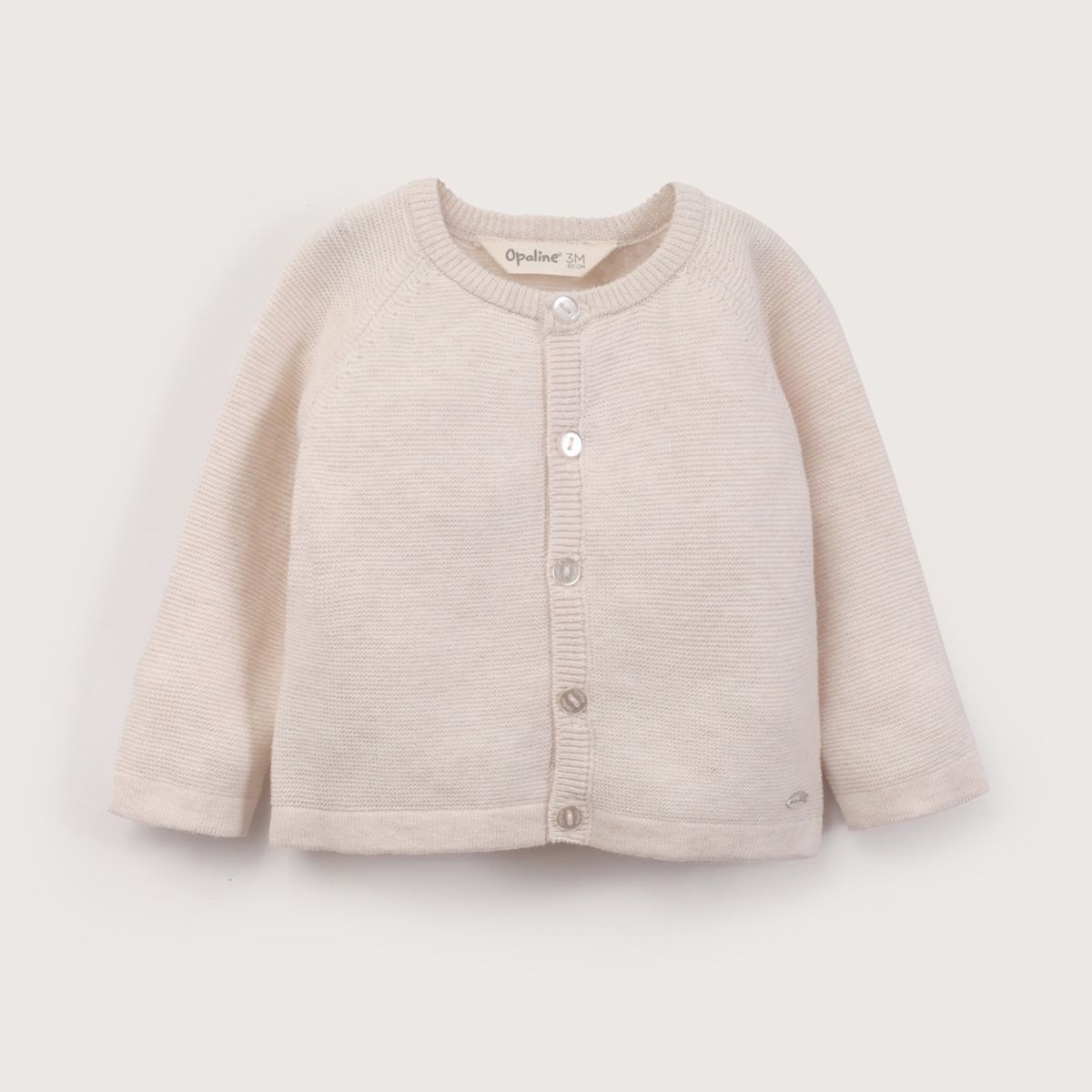 OPALINE - Chaleco beige de bebé unisex 40791
