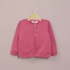 OPALINE - Chaleco fucsia de niña 40796