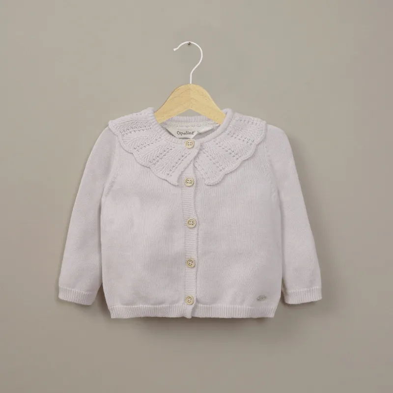 OPALINE - Chaleco lila de bebé niña 40800