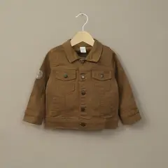 OPALINE - Chaqueta de gabardina café de niño 40802