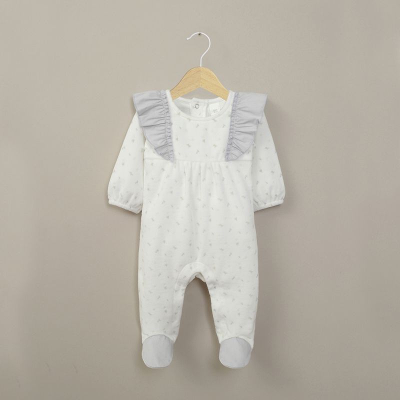 OPALINE - Osito blanco estampado de bebé niña 40810