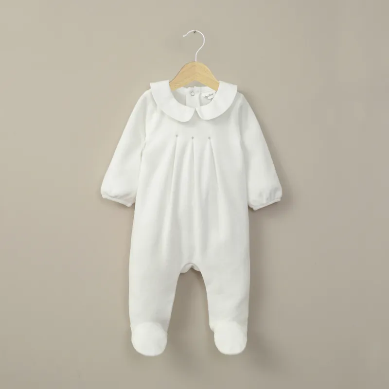 OPALINE - Osito plush blanco de bebé niña 40813