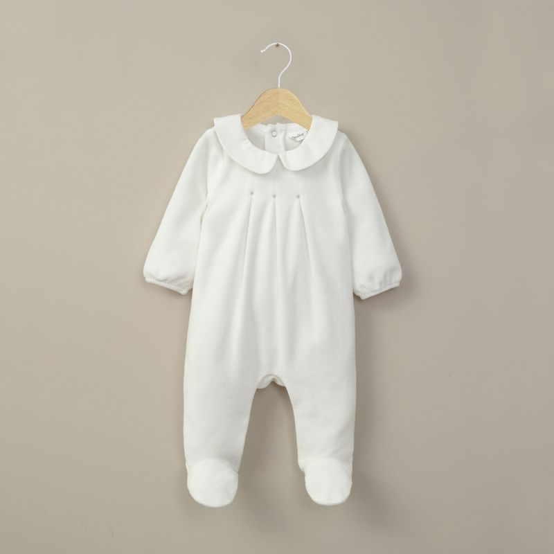 OPALINE - Osito plush blanco de bebé niña 40813