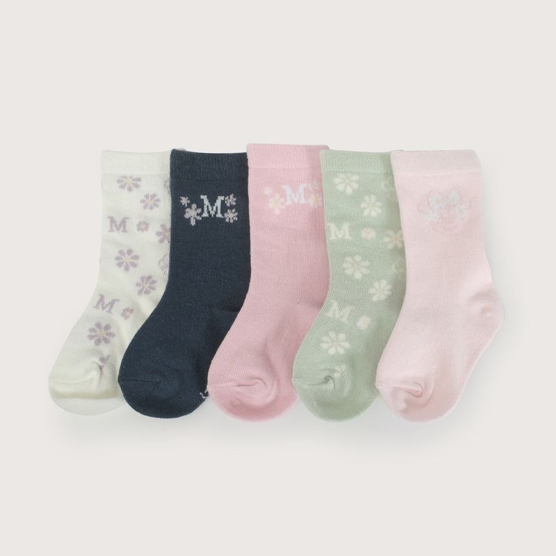 OPALINE - Pack de 5 calcetines disney rosado niña 40818