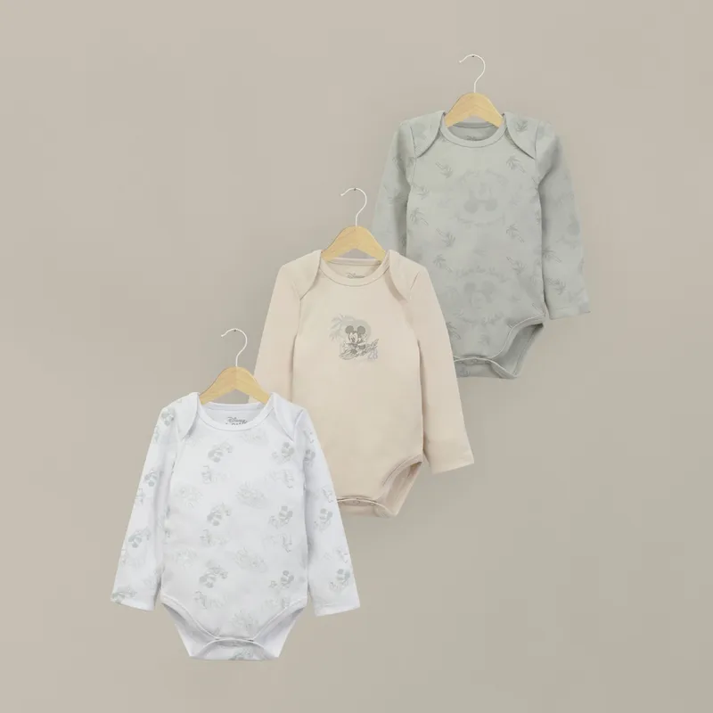 OPALINE - Tripack bodies manga larga disney de bebé niño 40827