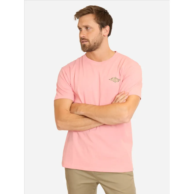RIP CURL - Polera MC Search Hazey Days Rosado Hombre Rip Curl - Rosa