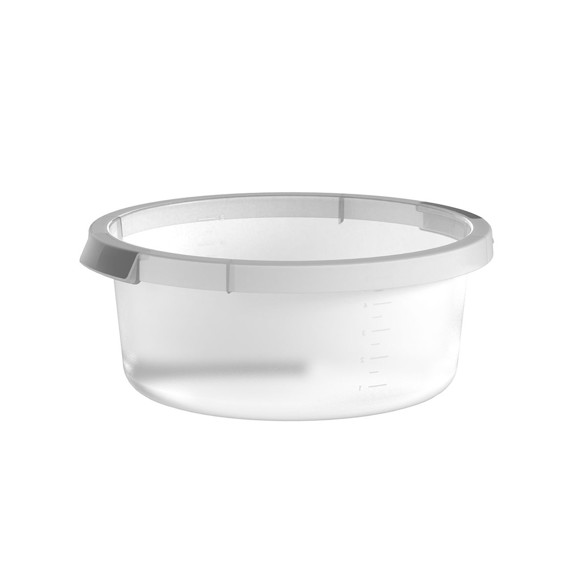 OU - Balde de Limpieza 5 Litros Transparente - Turquesa