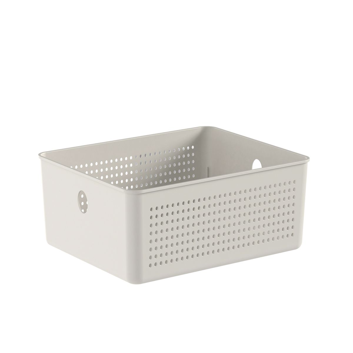OU - Canasto Organizador 54 Litros Flow Beige - Beige