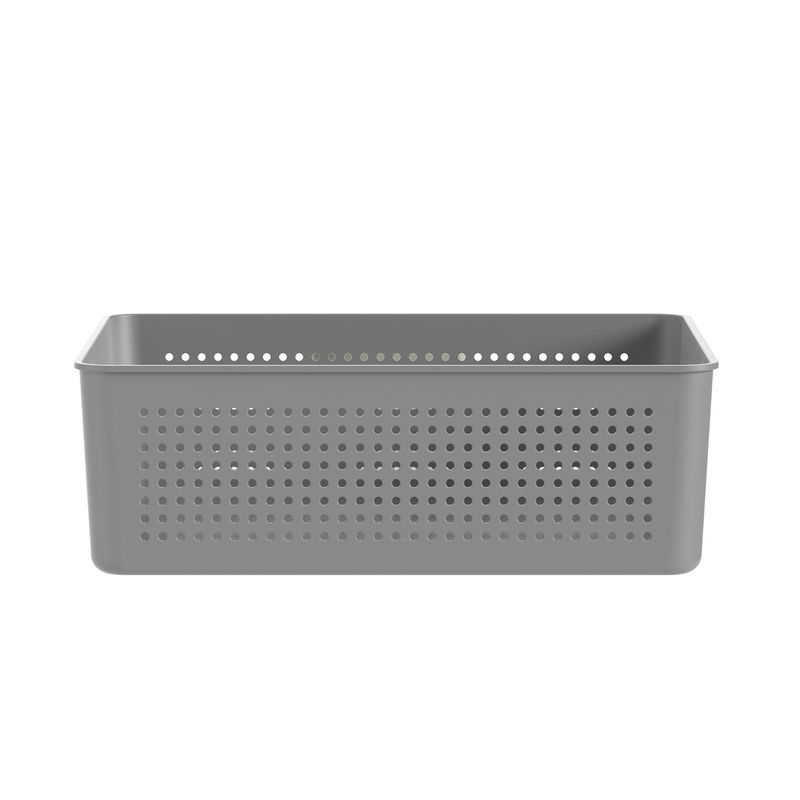 OU - Canasto Organizador 54 Litros Flow Gris - Gris