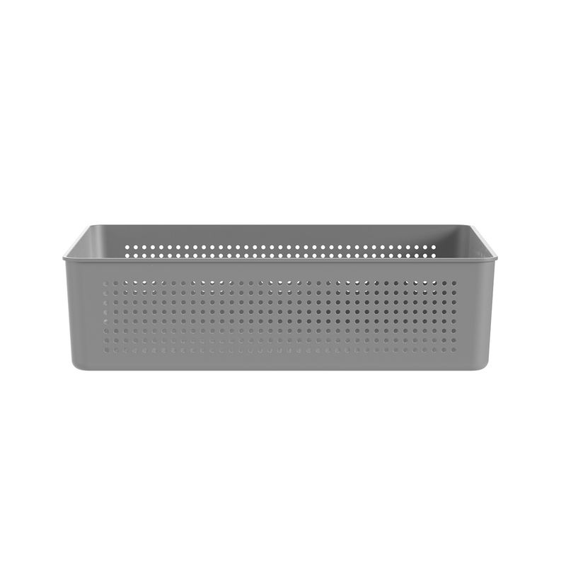 OU - Canasto Organizador 82 Litros Flow Gris - Gris