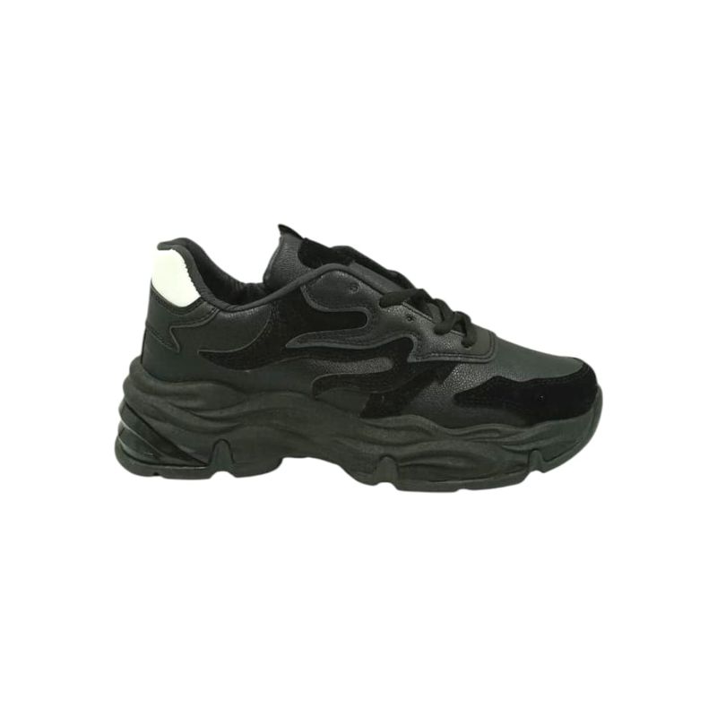 HERIEL - Zapatilla Negra Plataforma