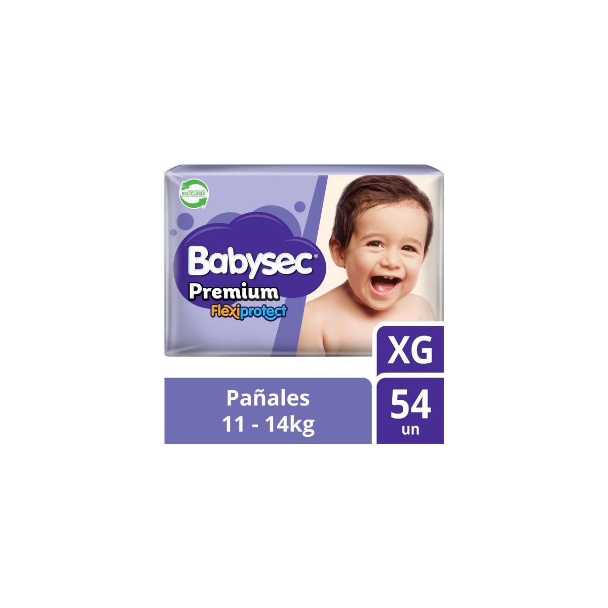 BABYSEC - Pañal Premium Flexiprotect XG 54 Pañales