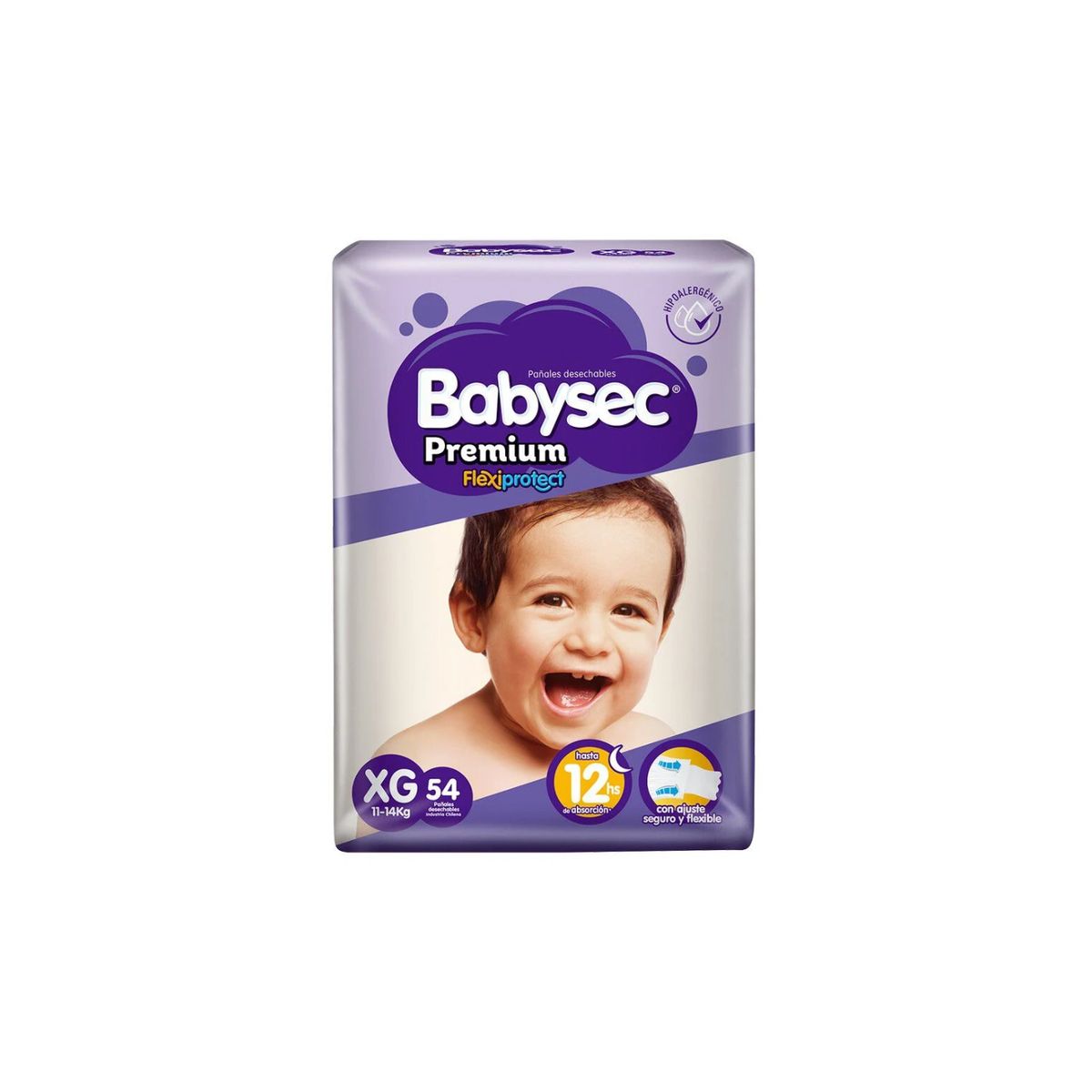 BABYSEC - Pañal Premium Flexiprotect XG 54 Pañales
