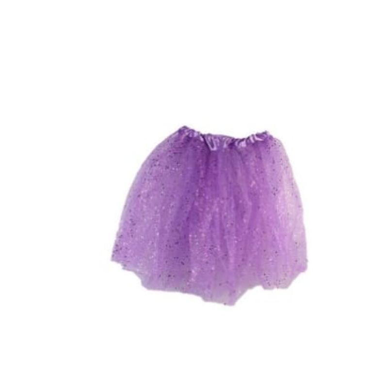 GENERICO - Tutú De Tela Color Violeta Con Estrellas Para Niñas 40 Cm