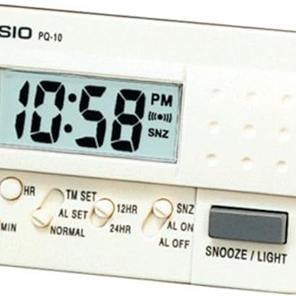 CASIO - Reloj Casio Despertador de Viaje Pq-10-7r